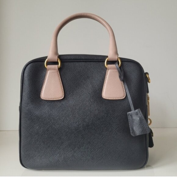 Prada Handbags - PRADA Saffiano Lux Square Satchel and Crossbody Bag